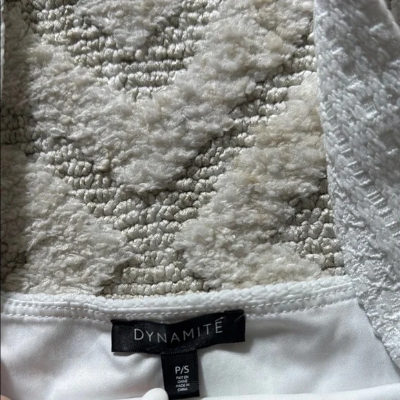 Dynamite White Ribbed Tank Top - Picture 3 of 3